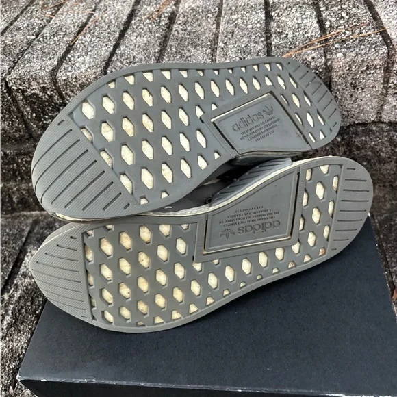 Adidas Wings+Horns NMD_R2 Grey Leather Ash Size 11.5 - Picture 5 of 11